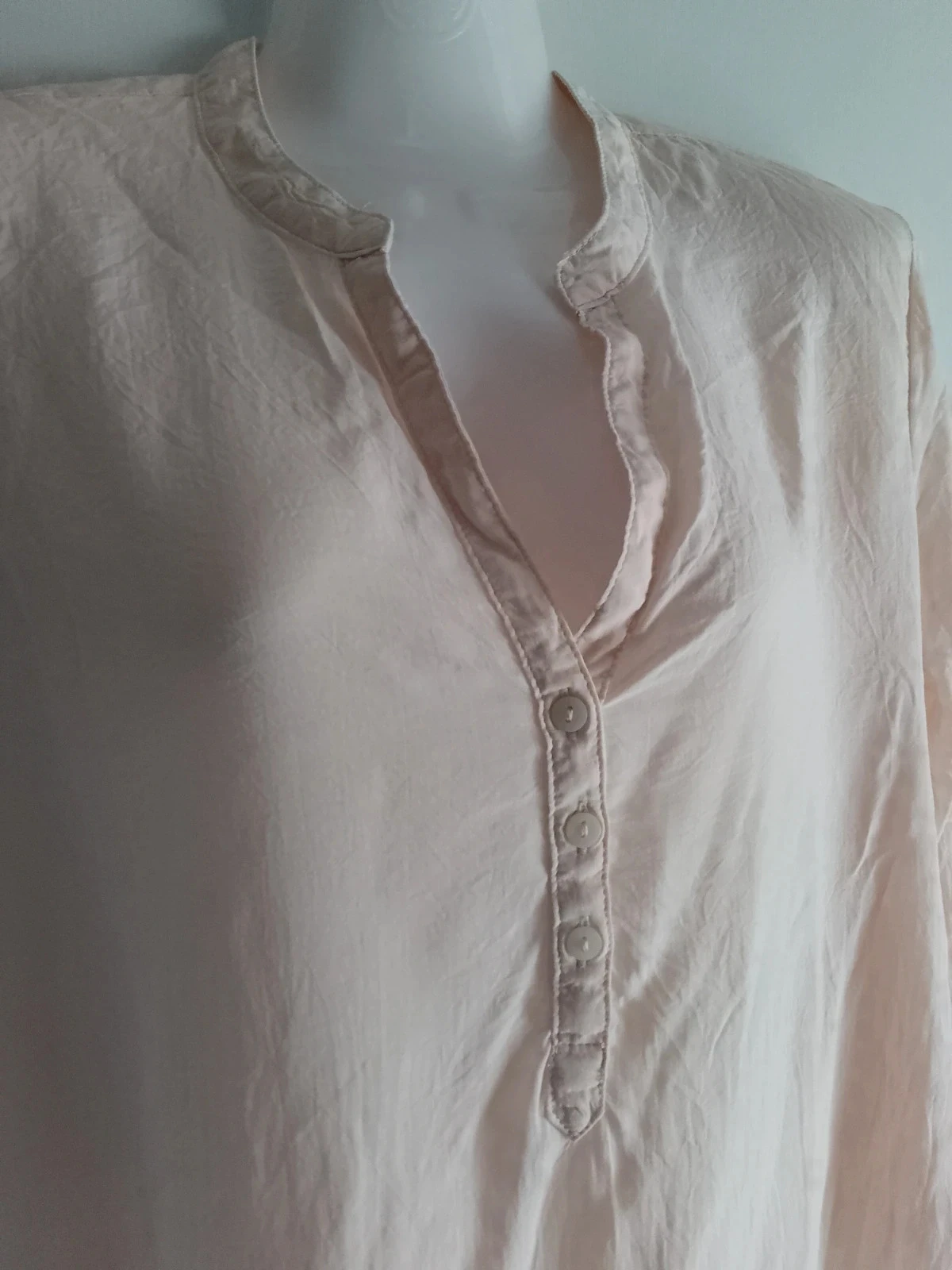 Túnica leve em viscose tamanho 42 rosa pálido – photo 2
